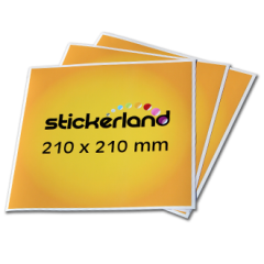 Firkantede klistremerker CMYK