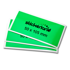 Rektangulær neon klistremerke