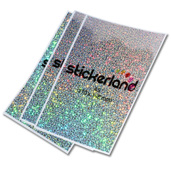 Metal flake klistremerker CMYK i a-format