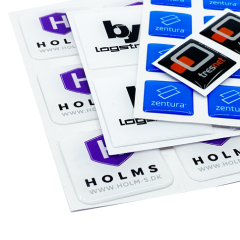 Firkantede domede klistremerker