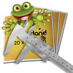 Velg din egen størrelse airstickers