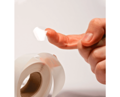 Lukkemerker 25mm runde, transparente