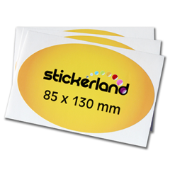 Ovale klistremerker CMYK