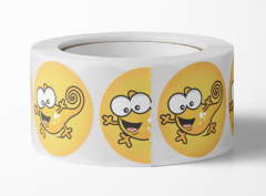 Klistremerker på rulle 