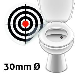 Bullseye toalett klistremerke 