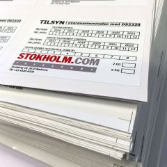 Tilsynsmerker på ark